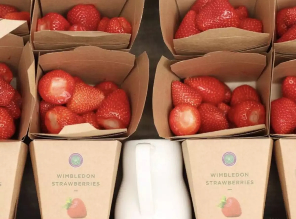 frutillas con crema