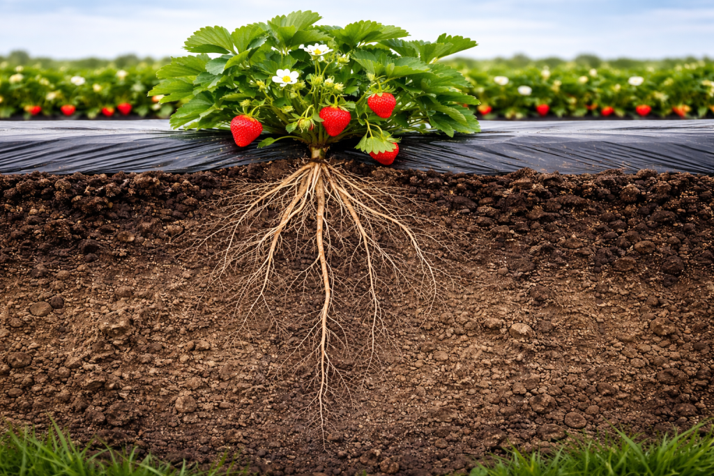 maquinaria para cultivo de frutillas
